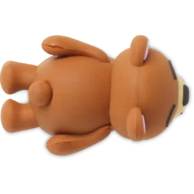 3D-bjørn på magen Jibbitz-charms