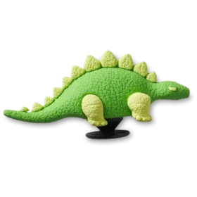 3D-grønn dinosaur med skjell – Jibbitz-charms