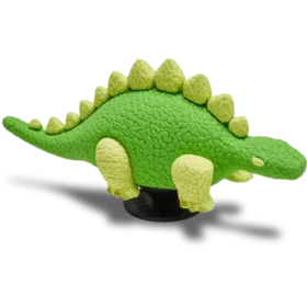 3D-grønn dinosaur med skjell – Jibbitz-charms