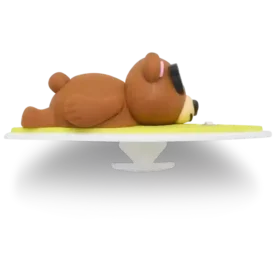 3D Surfing Bear Jibbitz™-charms