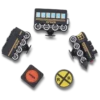 3D Train 5-pakning med Jibbitz-charms