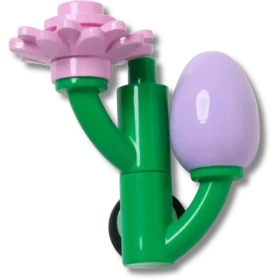 4Lw Lilla blomsterknopp Jibbitz-charms