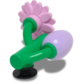 4Lw Lilla blomsterknopp Jibbitz-charms