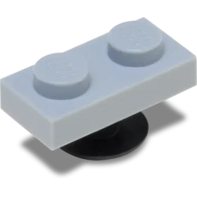 4Lw Lt Grey Tile 1X2 Jibbitz-charms