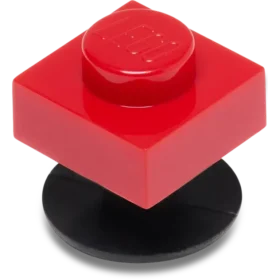 4Lw Rød flis 1X1 Jibbitz-charms