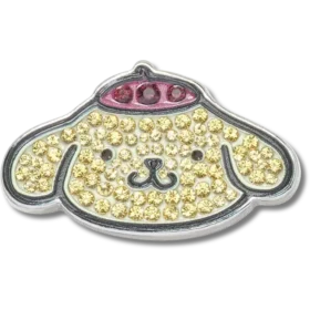 «B’pompompurin» med Swarovski®-krystaller – Jibbitz-skocharms «B’pompompurin» med Swarovski®-krystaller – Jibbitz-skocharms