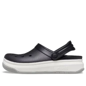 band Full Force sandaler med tykk såle, svart og hvit, unisex