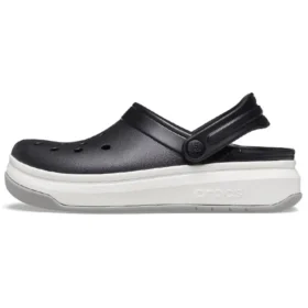 band Full Force sandaler med tykk såle, svart og hvit, unisex
