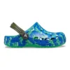 Baya Clog med trykk «Blue Bolt Multi»
