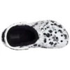 Baya Lined Clog med fleecefôr, unisex, hvite og grå tøfler «White Grey»