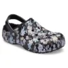 Baya Lined Clogs «Black White»