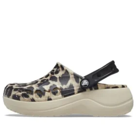 Baya Platform Animal Print Clogs «Leopard»