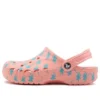Baya sesongbaserte Clogs med grafisk mønster «Pink Blue»