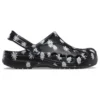 Baya sesongbaserte Clogs med trykk «Black Daisy»