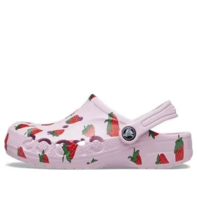 Baya sesongbaserte Clogs med trykk «Pink Red»