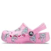 Baya sesongbaserte Clogs med trykk «Pink White»