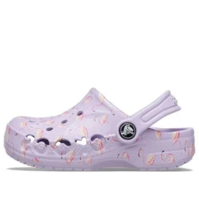 Baya sesongbaserte Clogs med trykk «Purple»