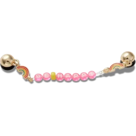 «Be Happy»-kjede-Jibbitz-charms «Be Happy»-kjede-Jibbitz-charms