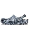 Beach Marbled unisex-sandaler i svart og hvitt «Black White»