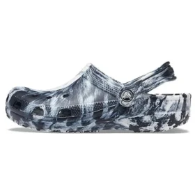 Beach Marbled unisex-sandaler i svart og hvitt «Black White»