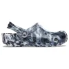 Beach Marbled unisex-sandaler i svart og hvitt «Black White»