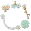 Blå, delikate blomster – 5-pakning med Jibbitz-charms