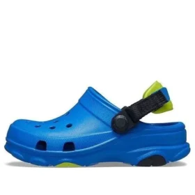 Blå sandaler med flat hæl