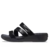 Boca-sandaler med remmer og kilehæl «Black»