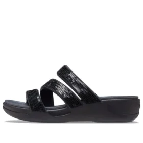 Boca-sandaler med remmer og kilehæl «Black»