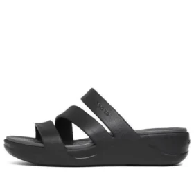 Boca Strappy Wedge Sandaler «Black»