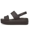 Brooklyn Croco Low Espresso Sandal «Brown»