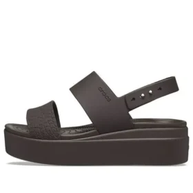 Brooklyn Croco Low Espresso Sandal «Brown»