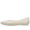 Brooklyn spisse flate sko «Cream White»