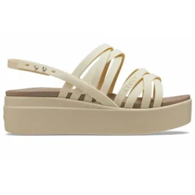 Brooklyn Strappy Low Wedge «Bone»