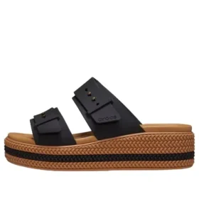 Brooklyn Woven Buckle Sandaler «Black Brown»