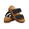 Brooklyn Woven Buckle Sandaler «Black Brown»