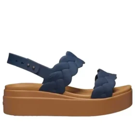 Brooklyn Woven Wedge Sandaler «Blue Brown»