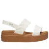 Brooklyn Woven Wedge Sandaler «White Brown»