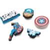 Captain America 5-pakning med Jibbitz-charms