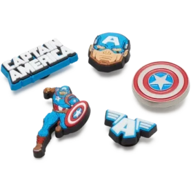 Captain America 5-pakning med Jibbitz-charms