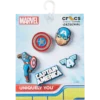 Captain America 5-pakning med Jibbitz-charms
