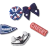 Cheer 5-pakning med Jibbitz-charms