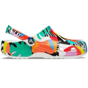 Classic Beach Sandals, unisex, flerfarget, hvit