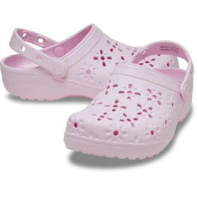 Classic Clog med blomsterutskjæringer