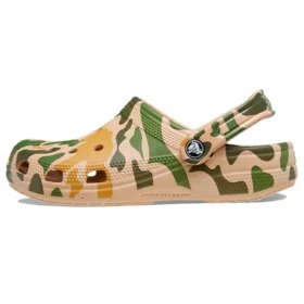 Classic Clog med kamuflasjetrykk «Khaki Green»