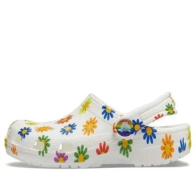 Classic Clog med mønster «White Multi»