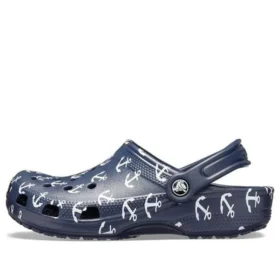 Classic Clog-sandaler med trykk, dypblå