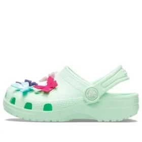 Classic Clogs med sommerfugl-smykke «Mint»