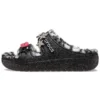Classic Cozzzy Disco Glitter-sandaler «Black»