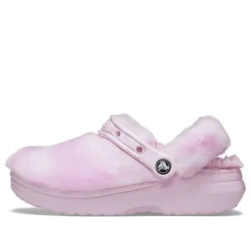 Classic Fur Sure Clogs Ballerina «Pink White»